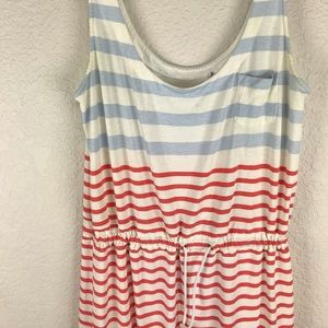 Striped Drawstring Dress